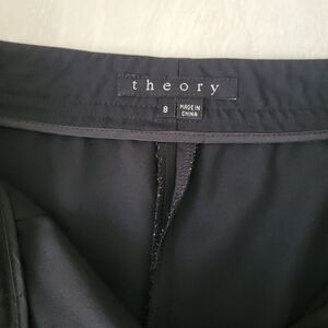 THEORY black wool dress pants